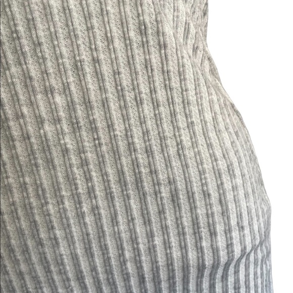 Blue Blush Gray Ribbed long sleeve mini body on dress size small - Picture 4 of 8